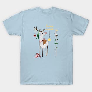 Rudolph the Red-Nosed Reindeer is proud after working at Christmas T-Shirt